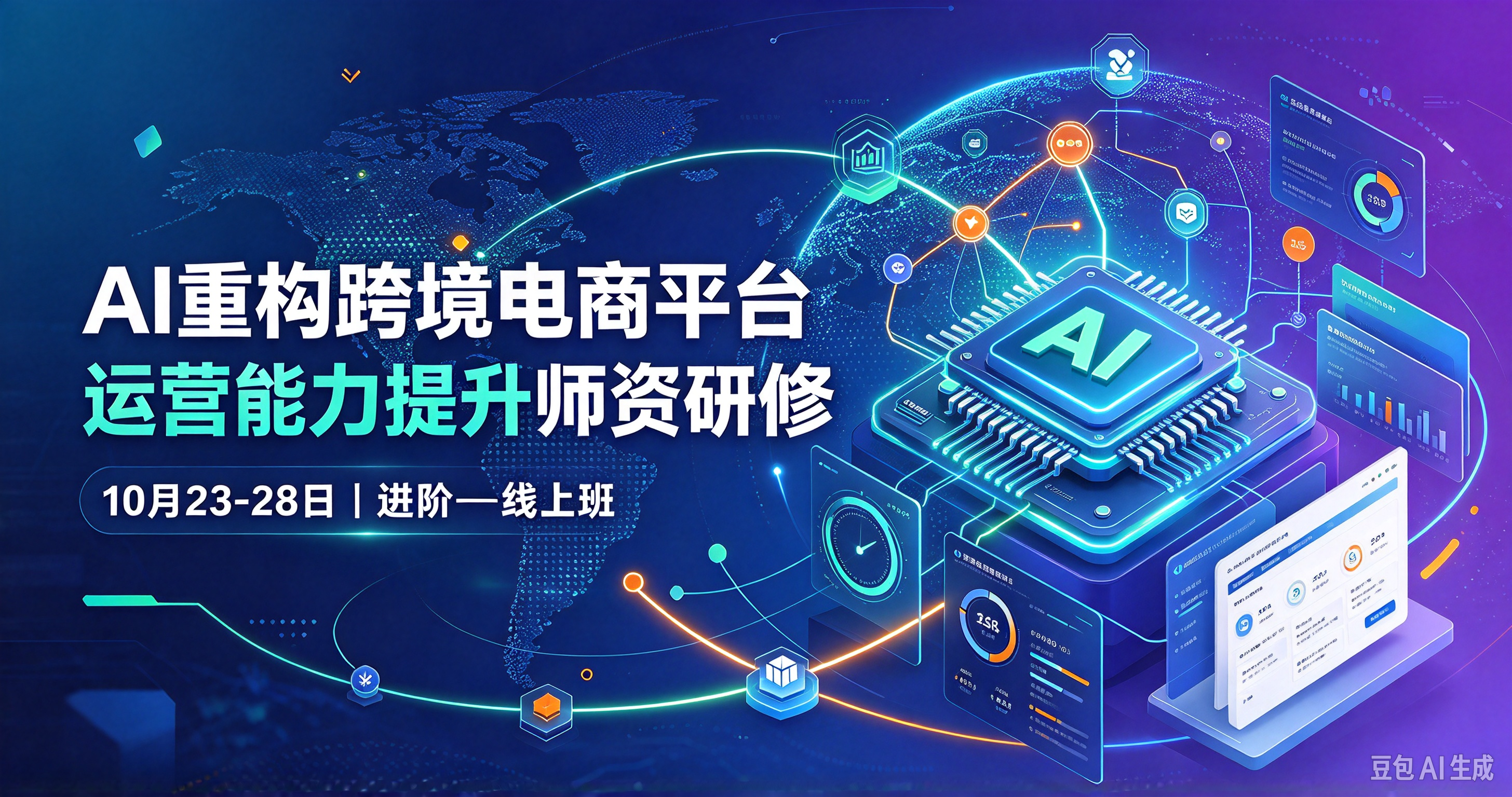 2026年10月23-28日AI 重构跨境电商平台运营能力提升师资研修（进阶 &mdash; 